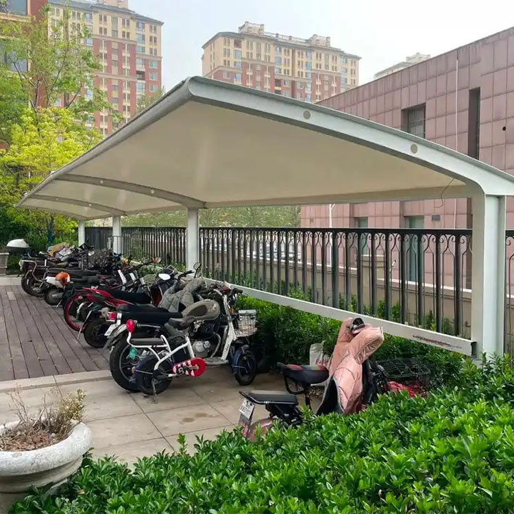 霍邱县膜结构电动车棚